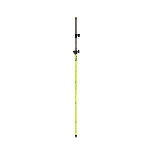 SitePro 12-ft Twist-Lock Prism Pole, Flo-Yellow, 10ths/ Metric 07-4712-TMA-FY