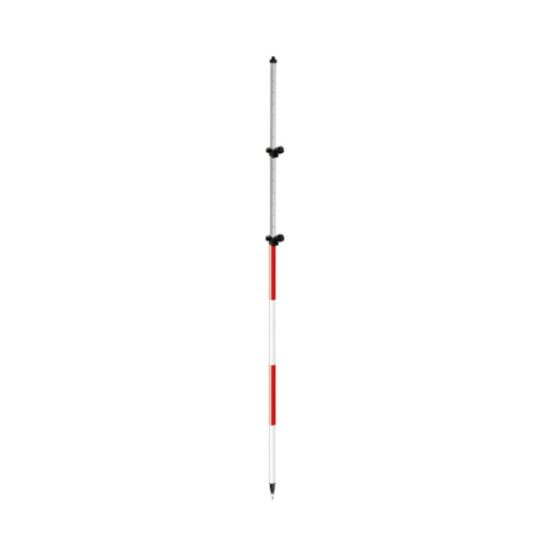 SitePro 12-ft Twist-Lock Prism Pole, Red/White, 10ths/ Metric 07-4712-TMA