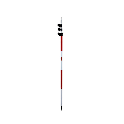 SECO 4.65M/15.25FT ALUMINUM TLV POLE - RED AND WHITE - 5527-30