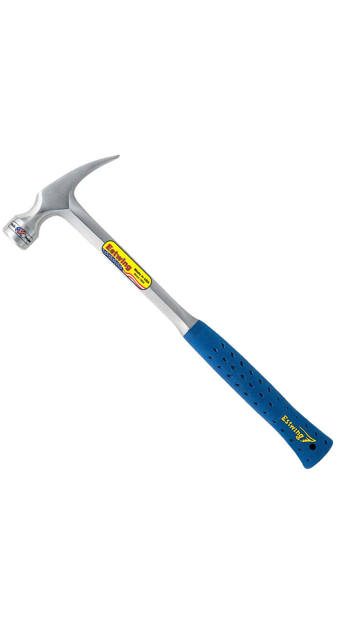 thumbnail image 2 of Estwing 24oz Straight Claw Framing Hammer With Shock Reduction Grip - Includes FREE Holster 2 of 3