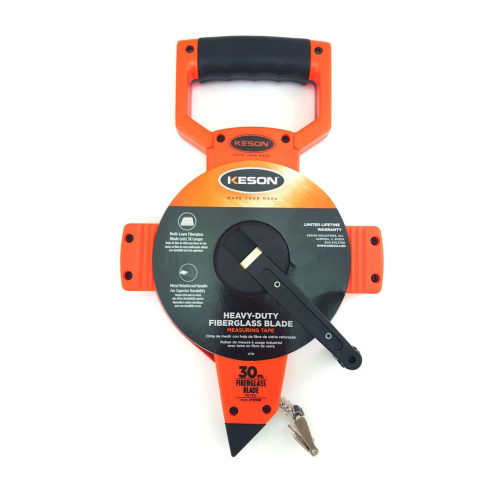 Keson OTR30M 30M Metric Fiberglass Tape Measure With Hook