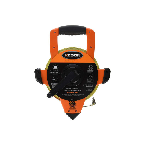 KESON OTRS1810200 200 ft. Heavy-Duty Fiberglass Measuring Tape