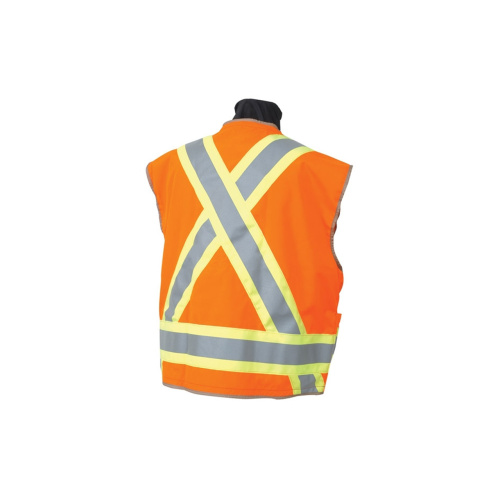 SECO 8260 U.S. and Canadian Dual Standard Safety Utility Vest Flo Orange